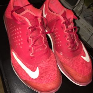 Red Nike FS Lite Running Shoes